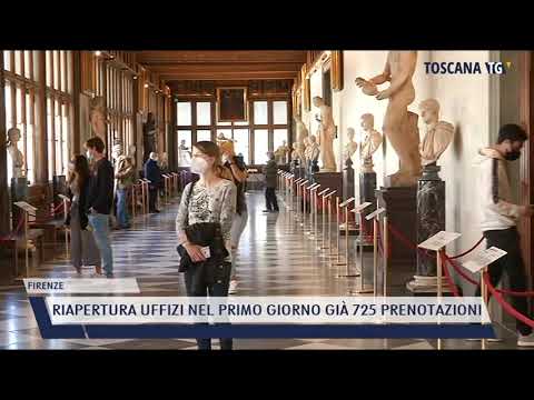 2021-05-04 FIRENZE - RIAPERTURA UFFIZI NEL PRIMO GIORNO GIÀ 725 PRENOTAZIONI
