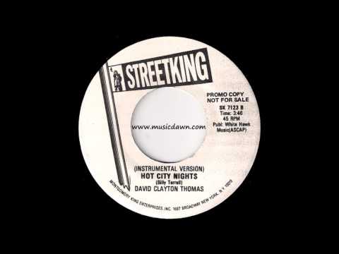 David Clayton Thomas - Hot City Nights (Instrumental) [Streetking] 1984 Freestyle Boogie 45 Video