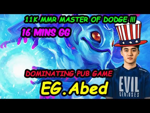 Abed Puck A-GOD Master OF Dodge 11K MMR SKILL PLAY Dominating Pub Game Server NA Dota 2