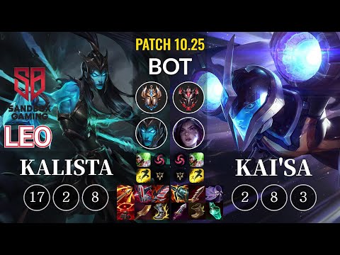 SB Leo Kalista vs Kai'Sa Bot - KR Patch 10.25