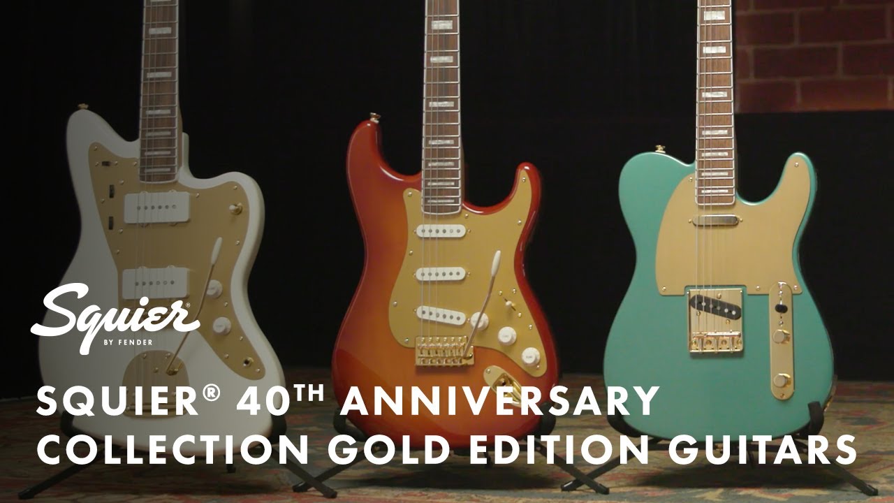 40th Anniversary Jazzmaster®, Gold Edition | Squier Electric Guitars
