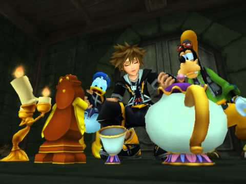 Kingdom Hearts II, English cutscene: 135 - The Castle Residents - HD 720p