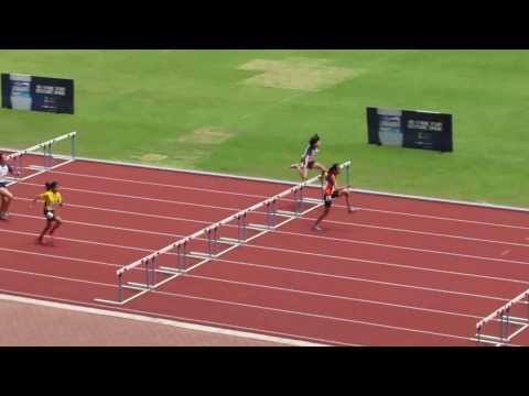 80m Hurdles 0 762m Girls U15 #1  - 2014 SAA T&F Series 1