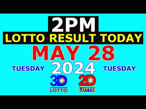 Lotto Result Today 2pm May 28 2024 (PCSO)