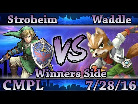 CMPL 12 - Stroheim (Link) Vs Waddle (Fox) Smash Wii U Winners Side - Smash 4