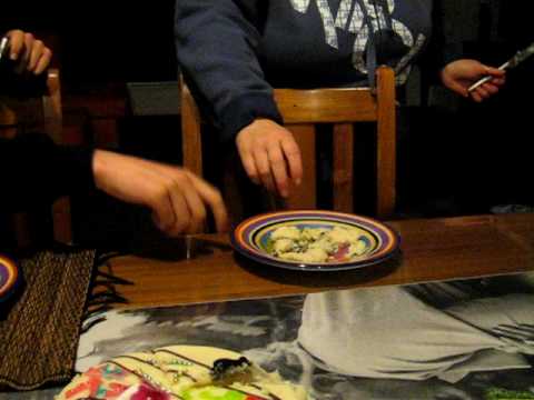 Arnold Eating His Birthday Cake