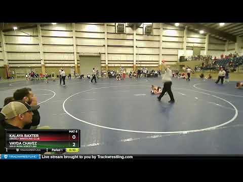 65 Lbs Cons. Semi - Vayda Chavez, Gold Rush Wrestling Vs Kalaya Baxter, Grizzly Wrestling Club Dd8