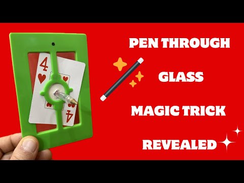 PEN THROUGH GLASS MAGIC TRICK REVEALED