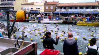 preview picture of video 'Triathlon Palavas les flots le 19 mai - départ'