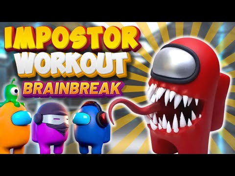 AMONG US FITNESS BRAIN BREAK | Kids and family Dance and workout