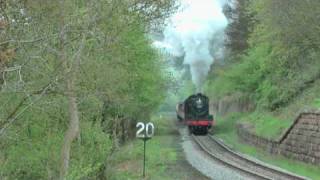 preview picture of video 'NYMR Steam Gala 7F 53809 up the bank near Beck Hole'