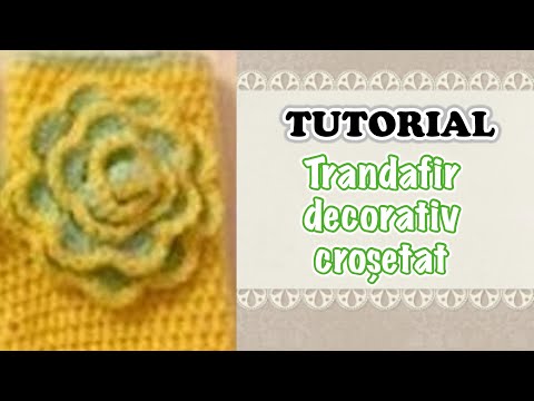 TUTORIAL - Trandafir decorativ crosetat