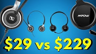 $29 vs $229 Microphone Headset: SENNHEISER SC 660 vs Mpow