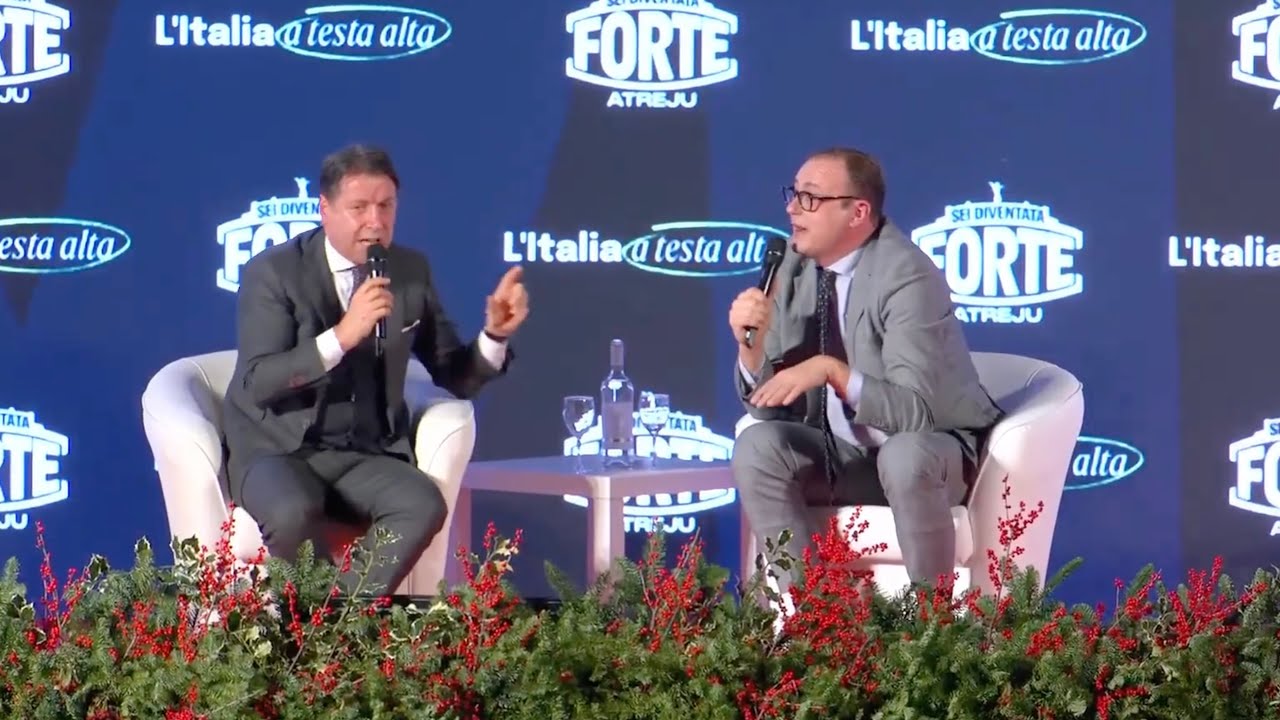 GIUSEPPE CONTE INTERVISTATO DA TOMMASO CERNO AD ATREJU