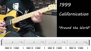 (TAB)  #9 &quot;Around The World&quot; Red Hot Chili Peppers - Guitar Riff - John Frusciante - Telecaster