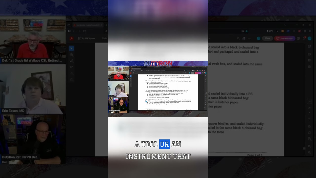 Could Blue Plastic Solve a Murder Case?