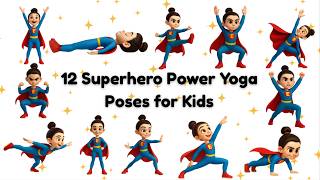 Superhero Yoga for Kids | Strength & Fun Adventure | Yoga for Children💪🦸♀️