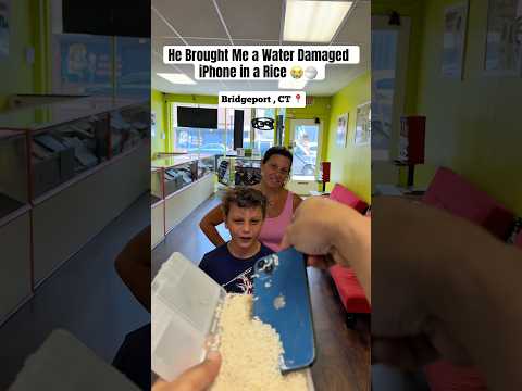 Color Changing and Fixing Water Damaged iPhone in a Rice 🔥🔥 #shorts #moneytalkswireless
