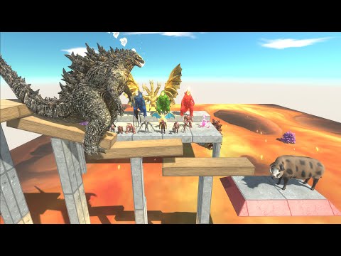 Who Will Fall Into The Lava? - Animal Revolt Battle Simulator