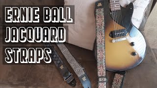 Video thumbnail for Ernie Ball | Jacquard Guitar Straps | Review by Gaslight Guitar