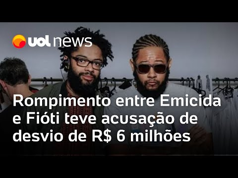 Emicida x Fióti: rompimento entre irmãos teve acusação de desvio de R$ 6 milhões