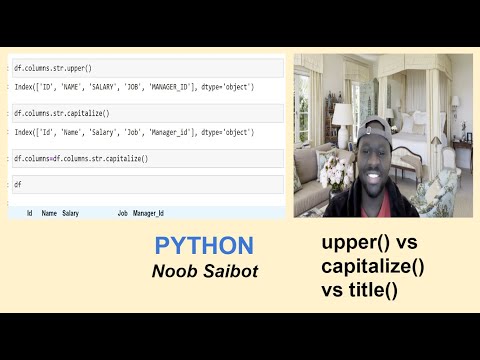 Python Title Vs Upper Vs Capitalize
