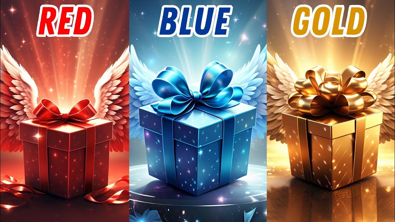 Choose your gift🎁💝🤮 3 gift box challenge | Red, Blue & Gold🖤🌈⭐ #chooseyourgift #giftbox #quiz