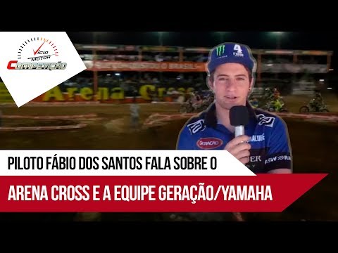 Piloto Fábio Santos da Equipe Geração/Yamaha no Arena Cross em Criciúma (SC) I Programa Competição