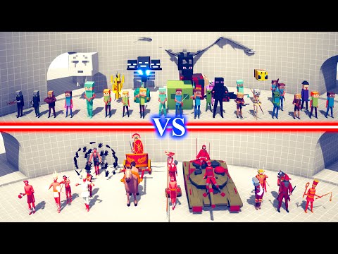 MINECRAFT Team vs LEGACY Team - Totally Accurate Battle Simulator TABS