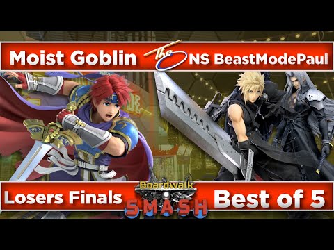 Moist Goblin (Roy) Vs Beastmodepaul (Cloud) | CFL SSBU - Losers Final - Boardwalk Smash 82