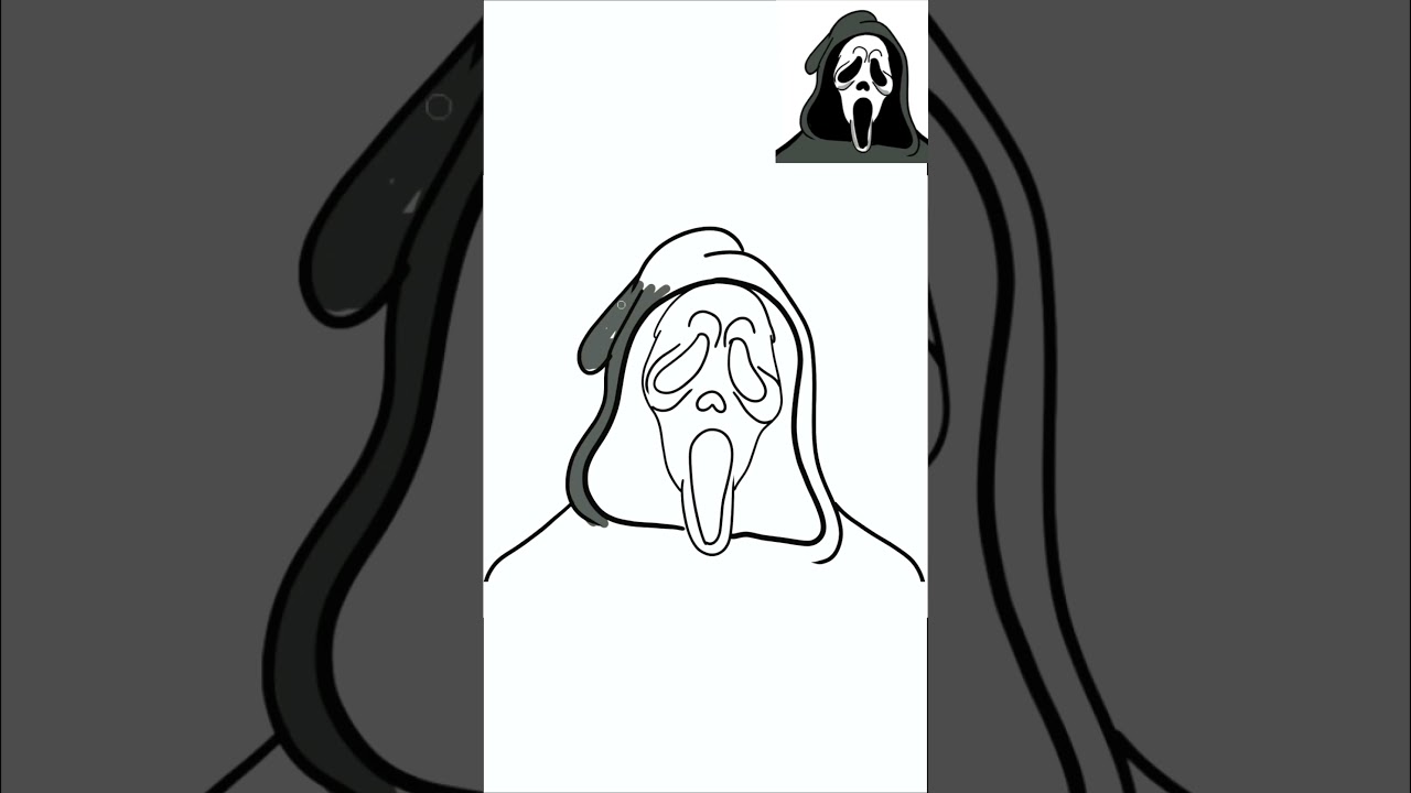 Drawing Ghostface from Scream VI with Posca Markers! for Kids