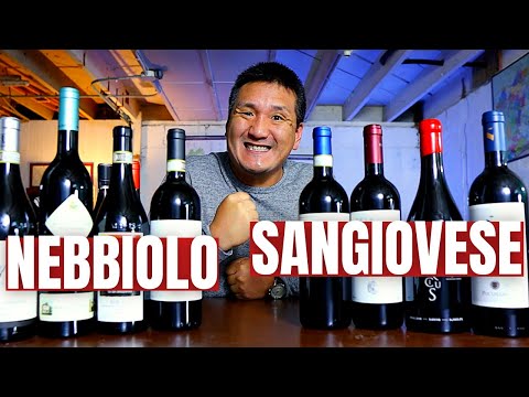 NEBBIOLO vs SANGIOVESE Blind Tasting!!!