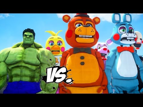 THE INCREDIBLE HULK VS FIVE NIGHTS AT FREDDY'S - GREAT BATTLE Video