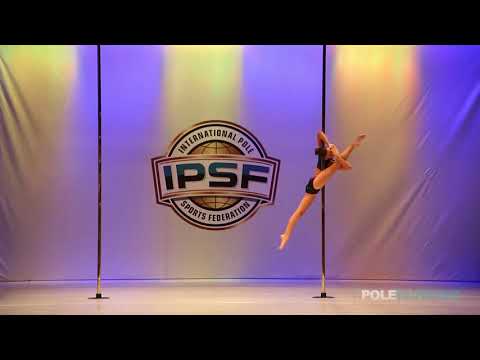 Novice Girls Gaia Pinna of Italy - IPSF World Pole Sports Championships 2018