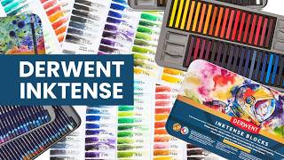 Derwent Inktense Blocks... on FABRIC!