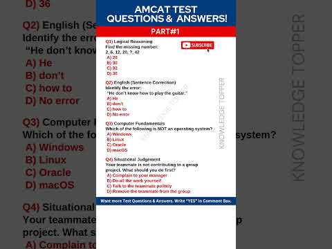 AMCAT Test Questions and Answers