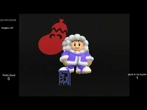 GSS 94 SSBM - Pretty Good (Ice Climbers) vs. glock in my toyota (Mr. Game & Watch) - Melee LSF