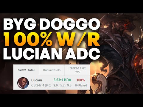 BYG Doggo STOMPING EUW solo queue with his 100% winrate Lucian - EUW Worlds Bootcamp