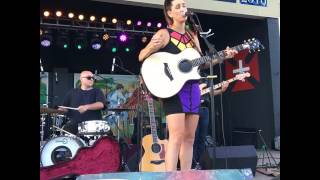 Rebecca Correia with Quinn Sullivan live at the Feast