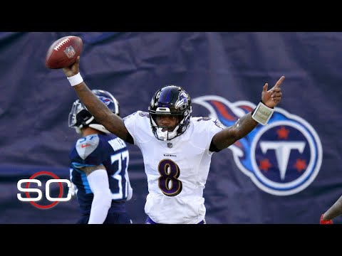 拉瑪爾-傑克遜在對陣泰坦的比賽中改變了他的季後賽說法 - Steve Levy | SportsCenter (Lamar Jackson changed his playoff narrative against the Titans - Steve Levy | SportsCenter)