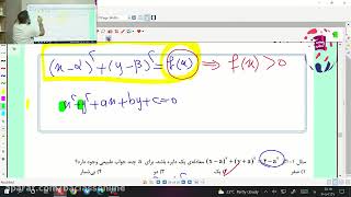 Geometry workshop of conic sections with animation with the online class of Professor Mogdad