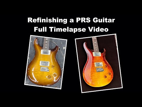 Refinishing a PRS Guitar - Full Time Lapse Video