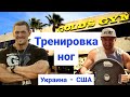 Работа тренером в США. Тренируем квадрицепс.
