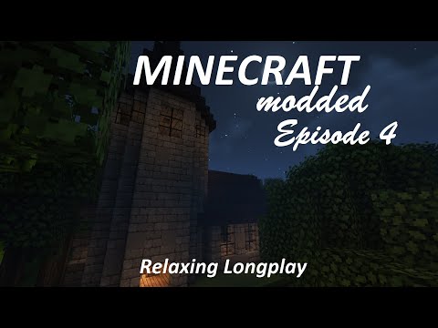 Sebastian No Commentary - Minecraft Modded Relaxing Longplay-Ep.4- Witch tower and new skills [No commentary][Enchanted]