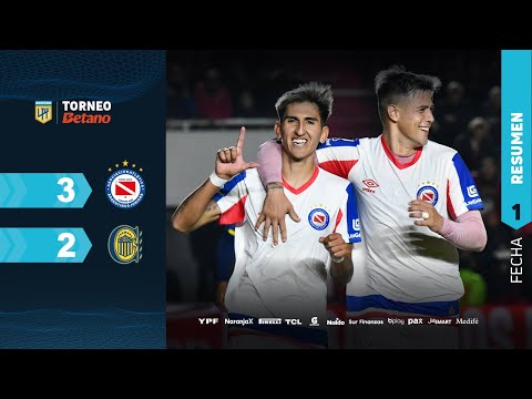Resumen de Argentinos Juniors vs Rosario Central Jornada 1