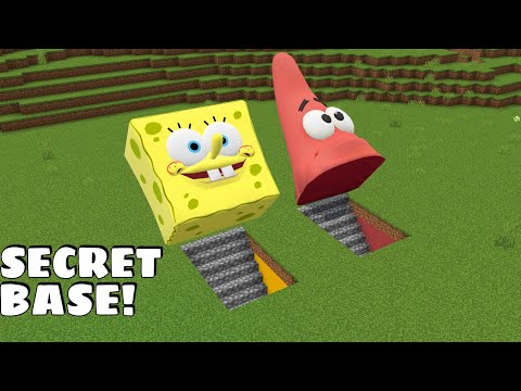 I found SECRET SPONGEBOB AND PATRICK UNDERGROUND BASE in Minecraft - Gameplay - Coffin Meme