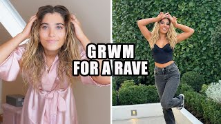 GRWM For A Rave, Easiest Smokey Eye Makeup & Natural Curls!  | Rosie McClelland