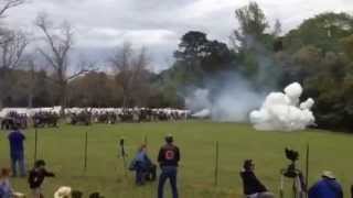 preview picture of video 'Battle of Pleasant Hill Reenactment 2014 - Cannons'