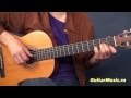 Тонкая рябина - как играть на гитаре - Перебор 1 (упрощенный вариант) 