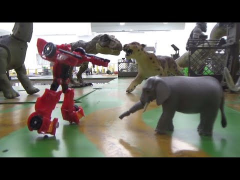 헬로카봇 로봇 vs 코끼리 배틀 Hello Carbot Robot vs Elephant Battle